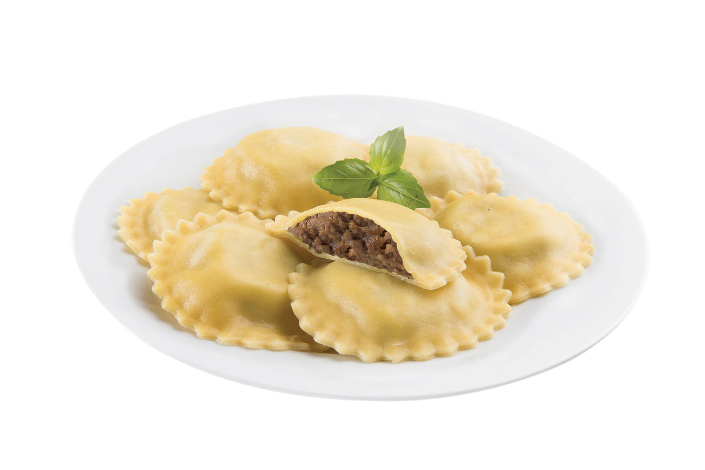 Seviroli Foods Pasta Large Round Beef Ravioli 5 Pound Each - 2 Per Case.