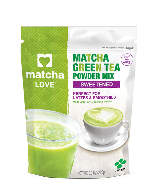 Matcha Love Matcha Green Tea Powder Mix 8 Ounce Size - 6 Per Case.