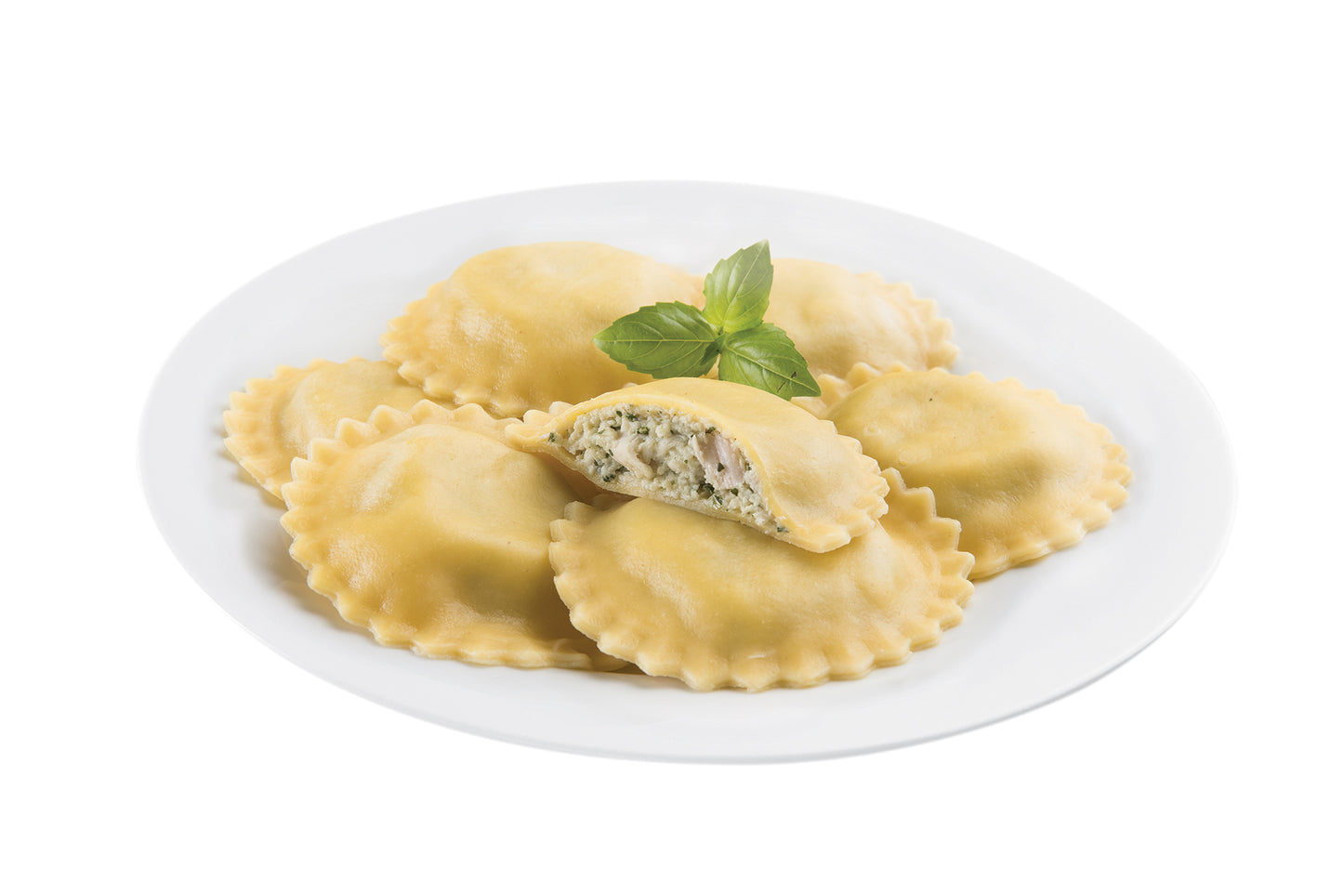 Seviroli Foods Pasta Large Round Chicken Pesto Ravioli 2.75 Pound Each - 2 Per Case.