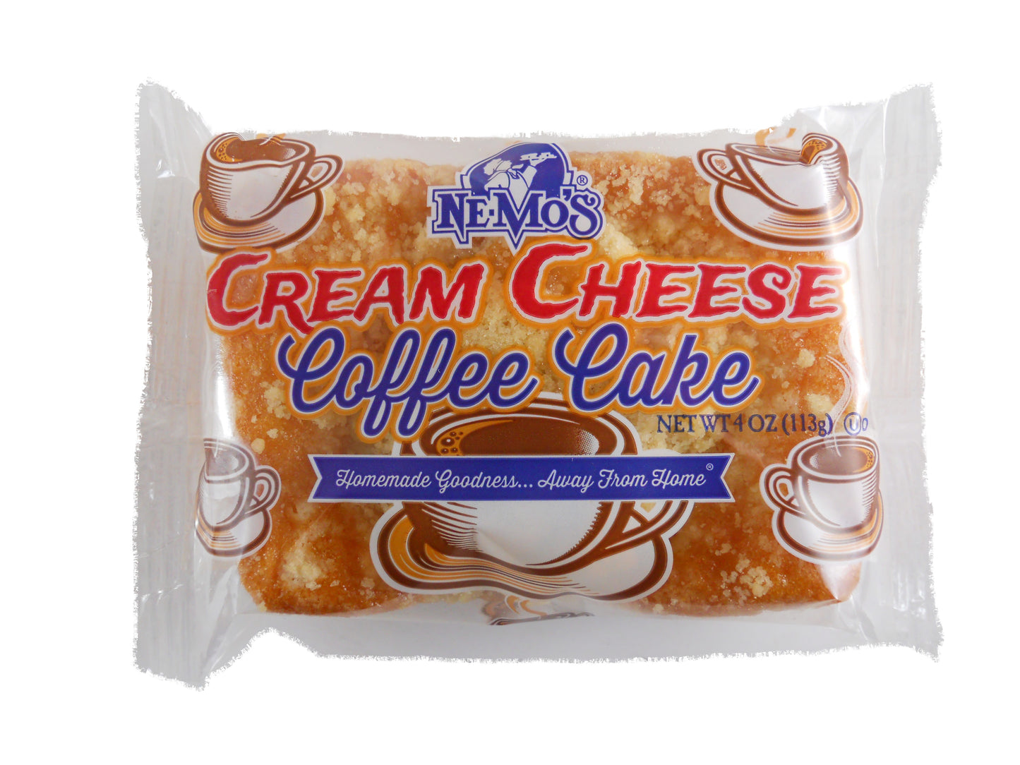 Cake Bread Cheese Coffee Cake 4 Ounce Size - 12 Per Case.