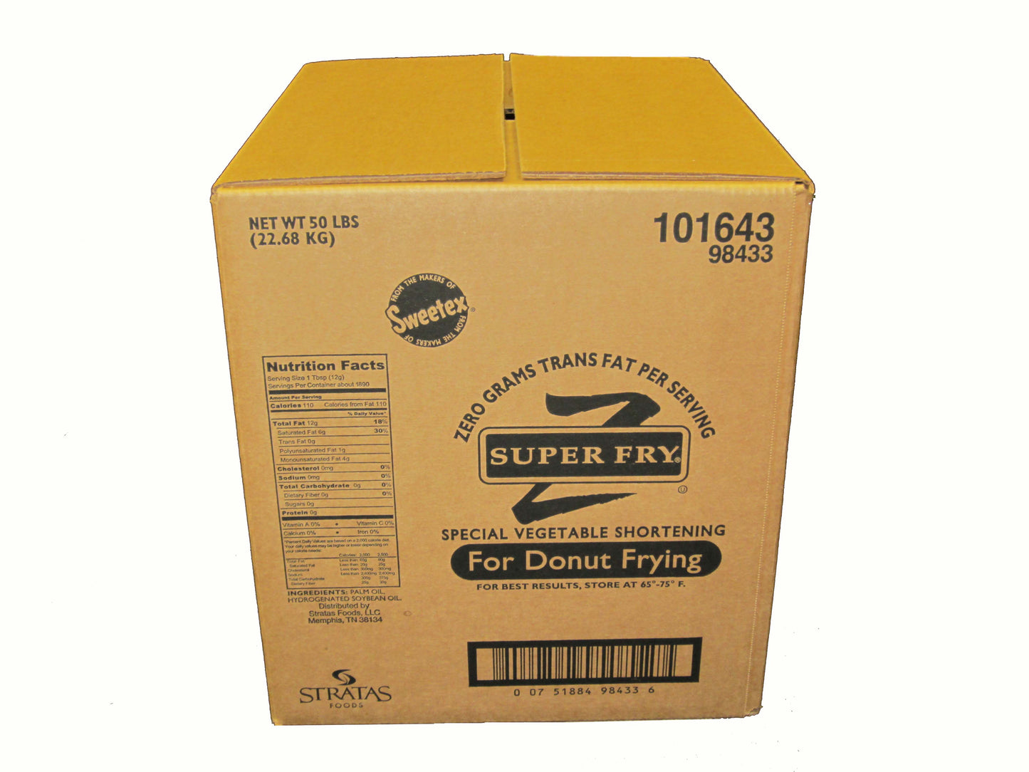 Super Fry Z Palm Donut Fry Shortening, 50 Pounds Each - 1 Per Case.