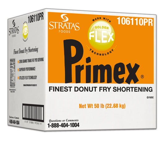 Primex Golden Flex Donut Frying Shortening 50 Pound Each - 1 Per Case.