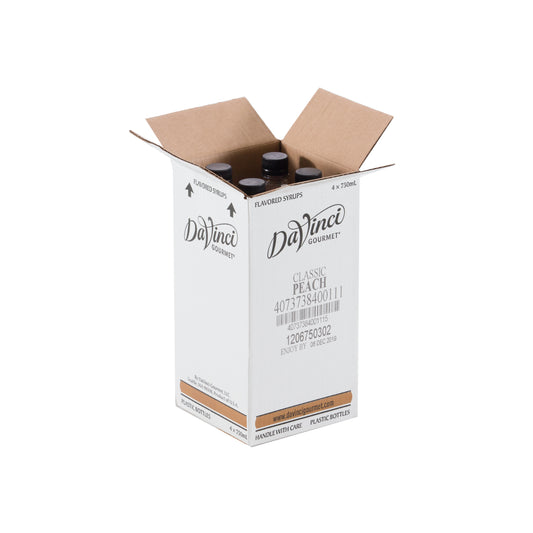 Davinci Gourmet Syrup Peach Flavored 750 ML - 4 Per Case.