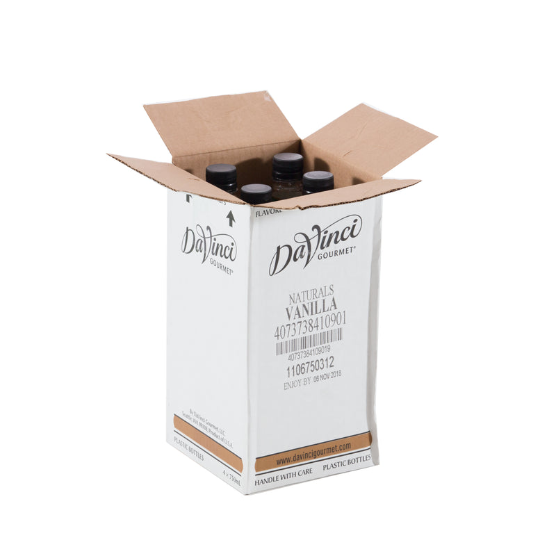 Davinci Gourmet Syrup Natural Vanilla 750 ML - 4 Per Case.