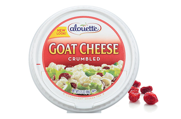 Alouette Crumbled Goat Cheese 3.5 Ounce Size - 12 Per Case.