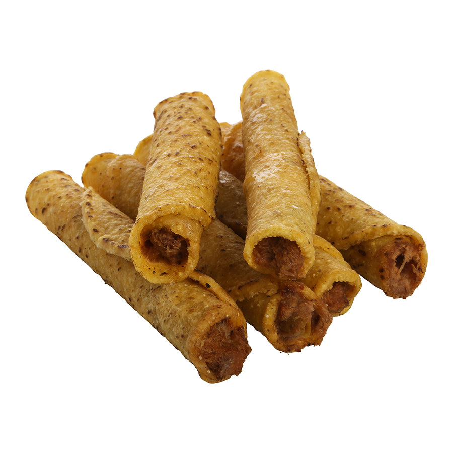 Posada Mini Shredded Beef Taquito Cartons 4 Pound Each - 4 Per Case.