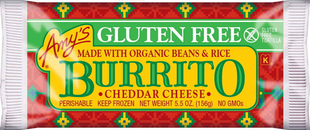 Bean & Cheese Burrito Gluten Free 5.5 Ounce Size - 12 Per Case.