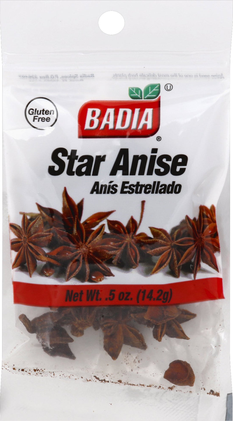 Badia Star Anise 0.5 Ounce Size - 576 Per Case.