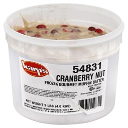 Muffin Karp's Scoop N Bake Cranberry Nut 9 Pound Each - 2 Per Case.