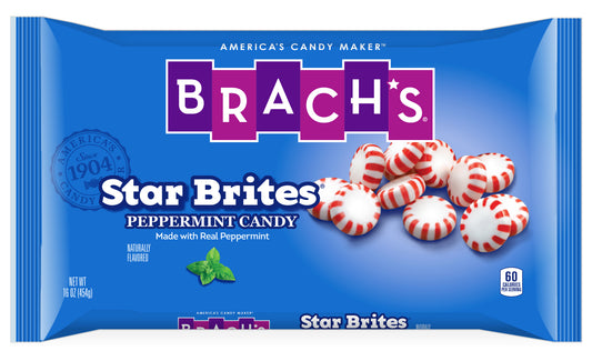 Brachs Starlite Peppermint 16 Ounce Size - 12 Per Case.