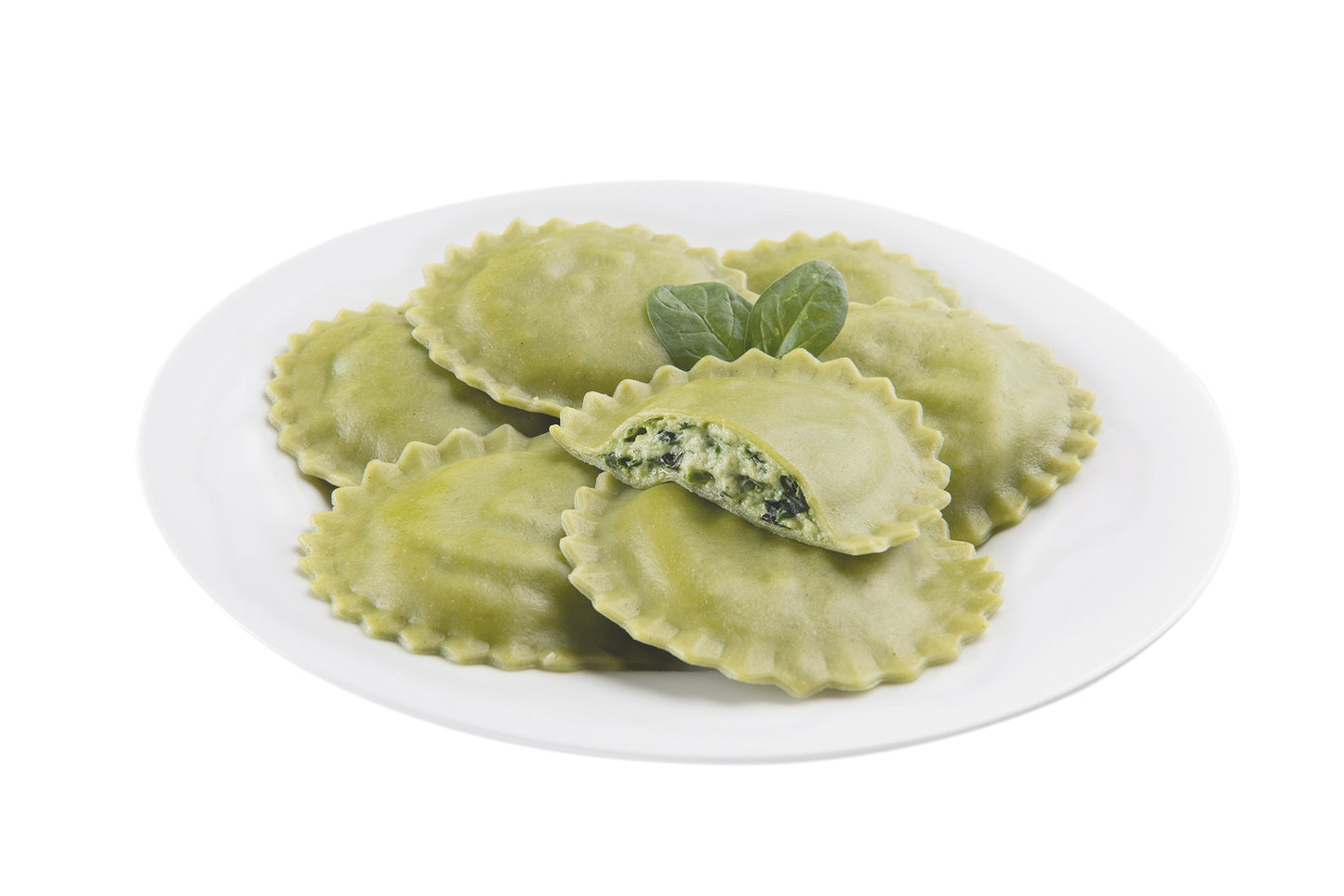 Seviroli Foods Pasta Large Round Spinach Cheese Ravioli 2.5 Pound Each - 2 Per Case.