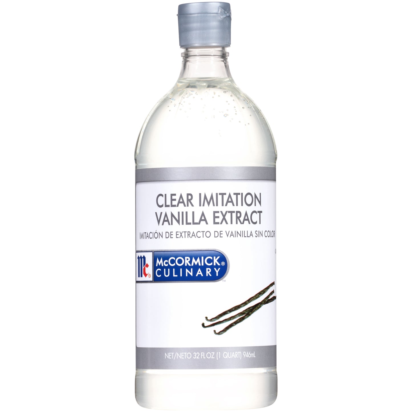 Mccormick Culinary Clear Imitation Vanilla Flavor Qt 1 Qs - 6 Per Case.