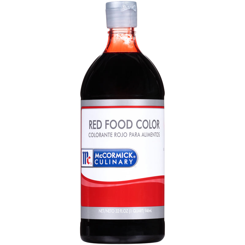 Mccormick Culinary Red Food Color Qt 1 Qs - 6 Per Case.