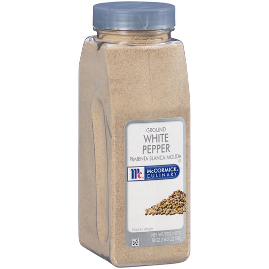 Mccormick Culinary Ground White Pepper 18 Ounce Size - 6 Per Case.