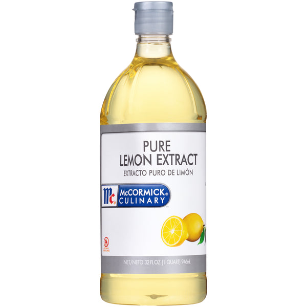 Mccormick Culinary Pure Lemon Extract Qt 1 Qs - 6 Per Case.