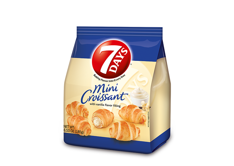 Days Mini Croissant Vanilla 6.53 Ounce Size - 8 Per Case.