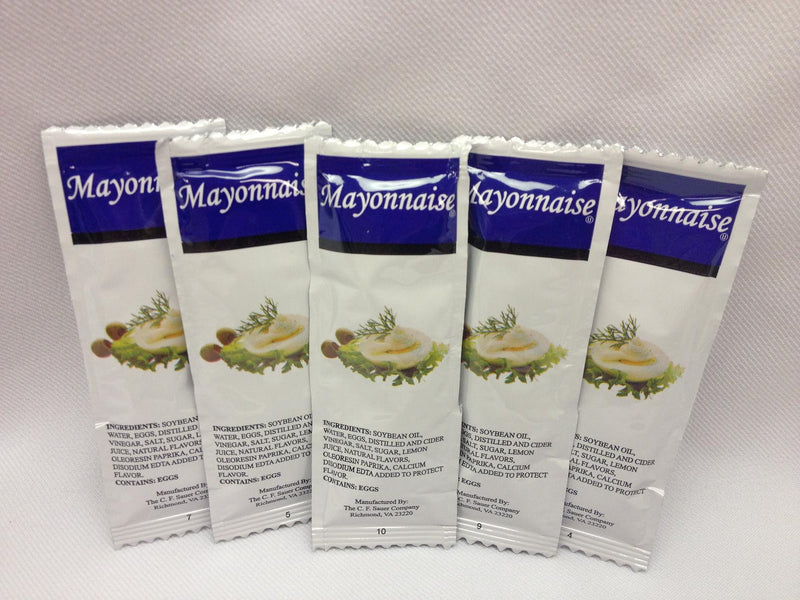 Sauer Mayonnaise Single Serve 9 Grams Each - 200 Per Case.