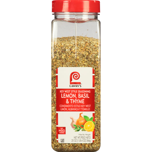 Lawry's Lemon Basil & Thyme 20 Ounce Size - 6 Per Case.