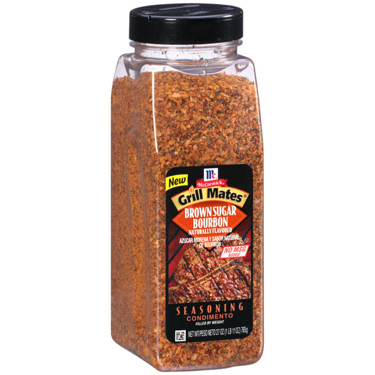 Mccormick Grill Mates Brown Sugar Bourbon Seasoning 27 Ounce Size - 6 Per Case.