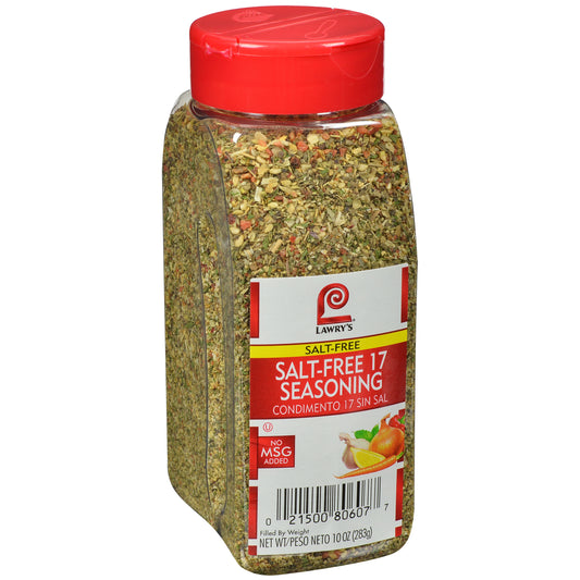 Lawry's Salt Free Seasoning 10 Ounce Size - 6 Per Case.