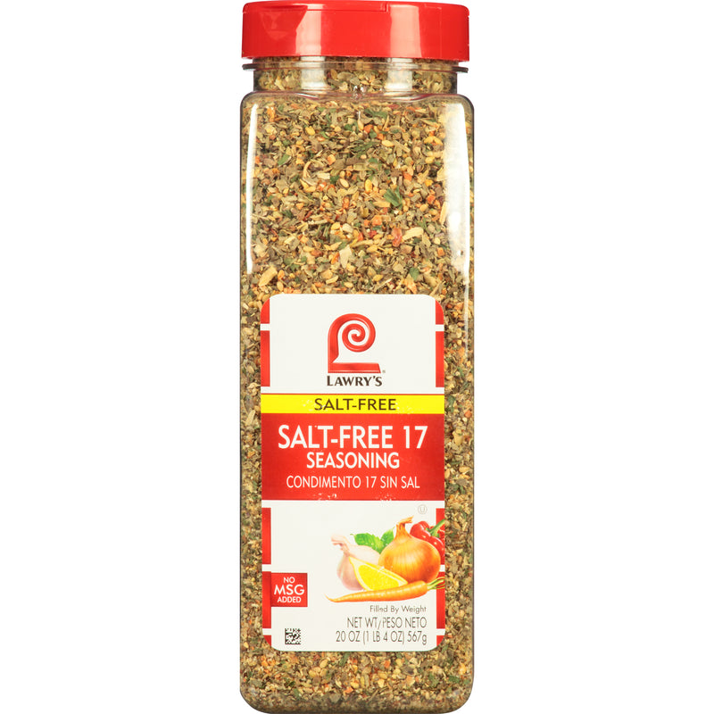 Lawry's Salt Free Seasoning 20 Ounce Size - 6 Per Case.