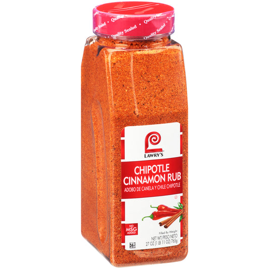 Lawry's Chipotle Cinnamon Rub 27 Ounce Size - 6 Per Case.