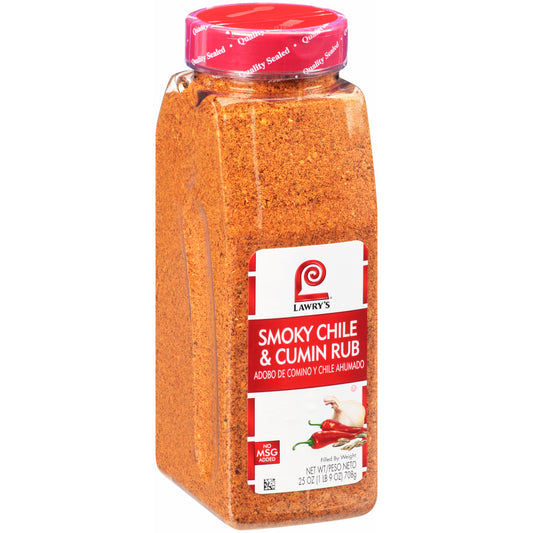 Lawry's Smoky Chile And Cumin Rub 25 Ounce Size - 6 Per Case.