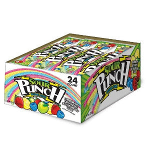 Sour Punch Straws Rainbow Casecaddytray 2 Ounce Size - 288 Per Case.