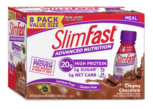 Slimfast Advanced Rtd Creamy Milk Chocolate 11 Fluid Ounce - 24 Per Case.