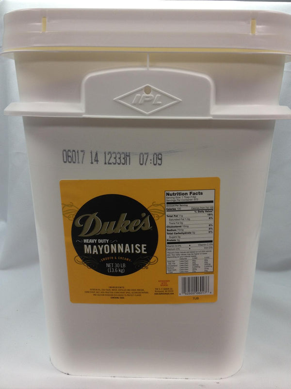 Duke's Mayonnaise Heavy Duty Tub 30 Pound Each - 1 Per Case.