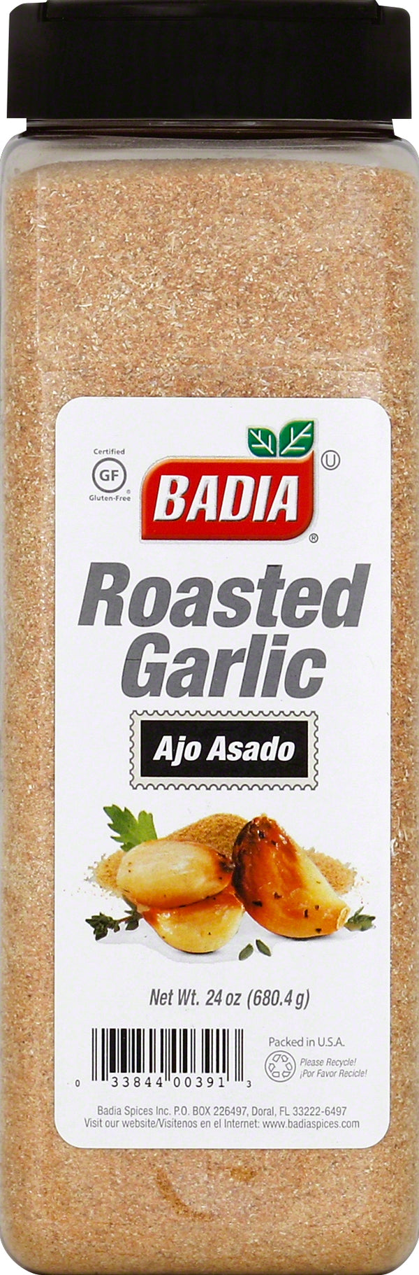 Badia Roasted Garlic 24 Ounce Size - 6 Per Case.