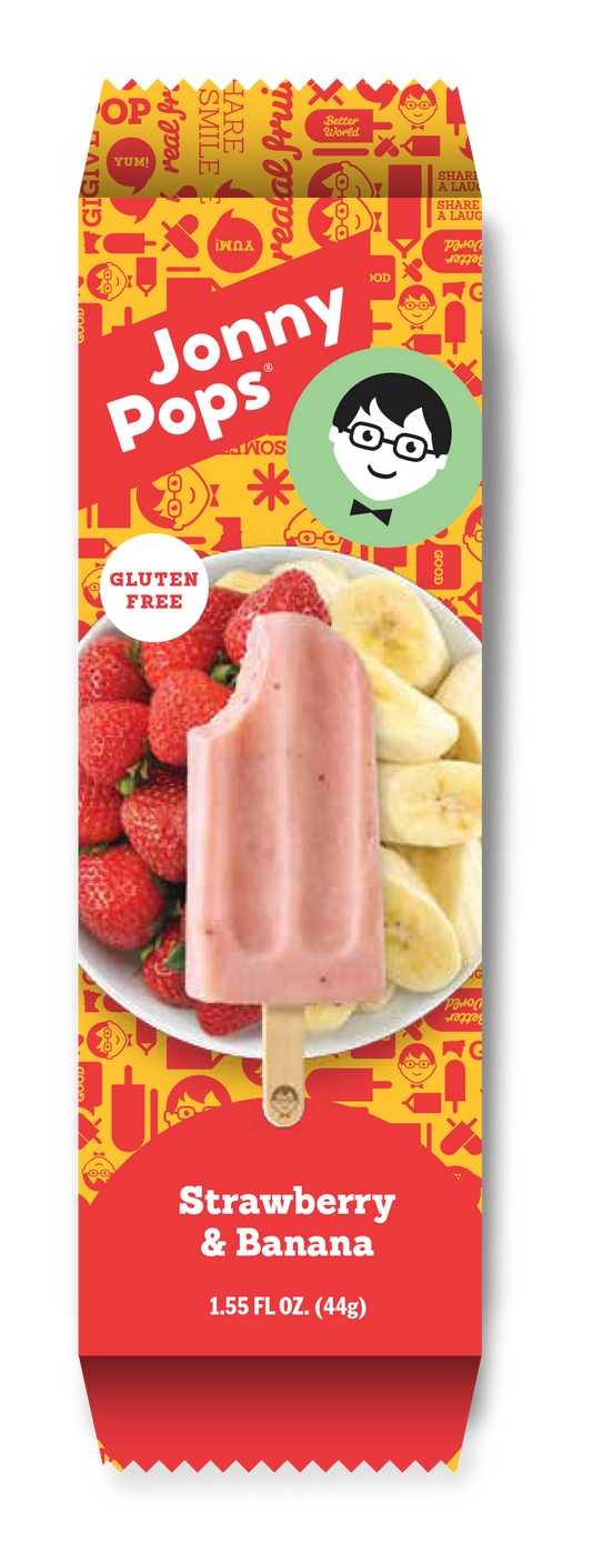 Jonnypops Strawberry Banana Creamy Smoothieon A Stick 1 Each - 96 Per Case.