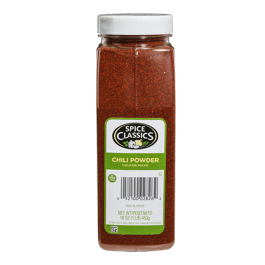 Spice Classics Chili Powder 16 Ounce Size - 6 Per Case.