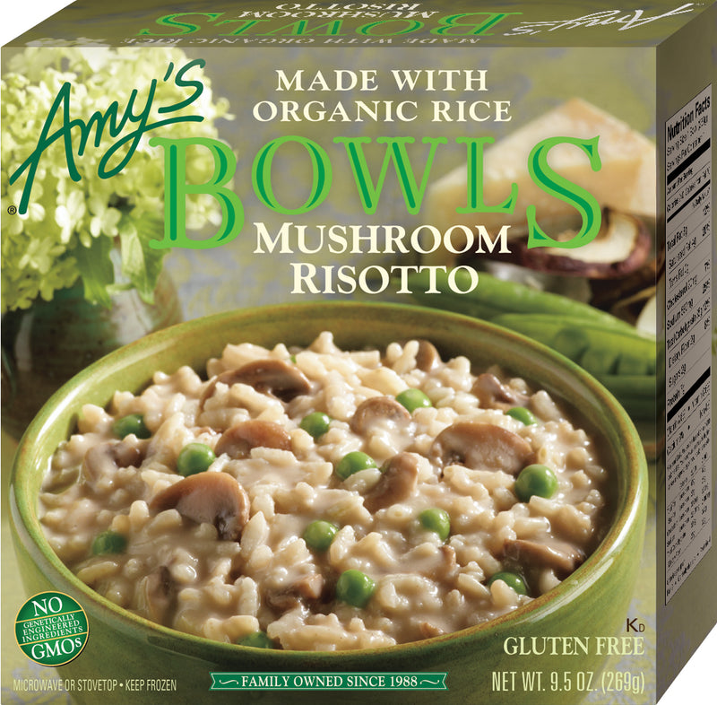 Mushroom Risotto Bowl 9.5 Ounce Size - 12 Per Case.