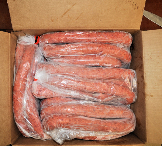 Old Smoked Sausage Rope 20 Pound Each - 1 Per Case.