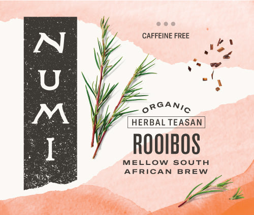 Numi Organic Tea Rooibos Herbal Tea 100 Count Packs - 1 Per Case.