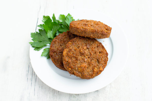 Veggie Breakfast Sausage Patties 10 Pound Each - 1 Per Case.