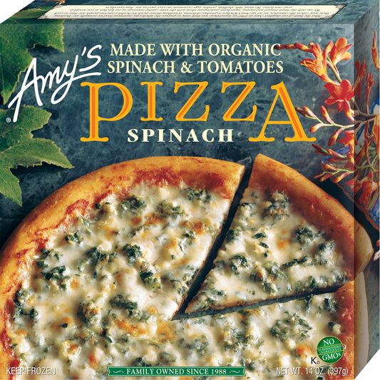 Spinach Pizza 14 Ounce Size - 8 Per Case.