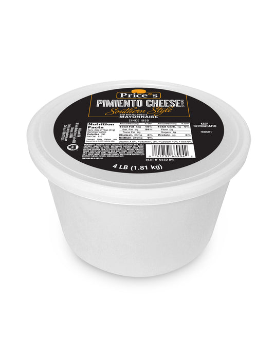 Price's Pimento Southern Style Pail 4 Pound Each - 4 Per Case.