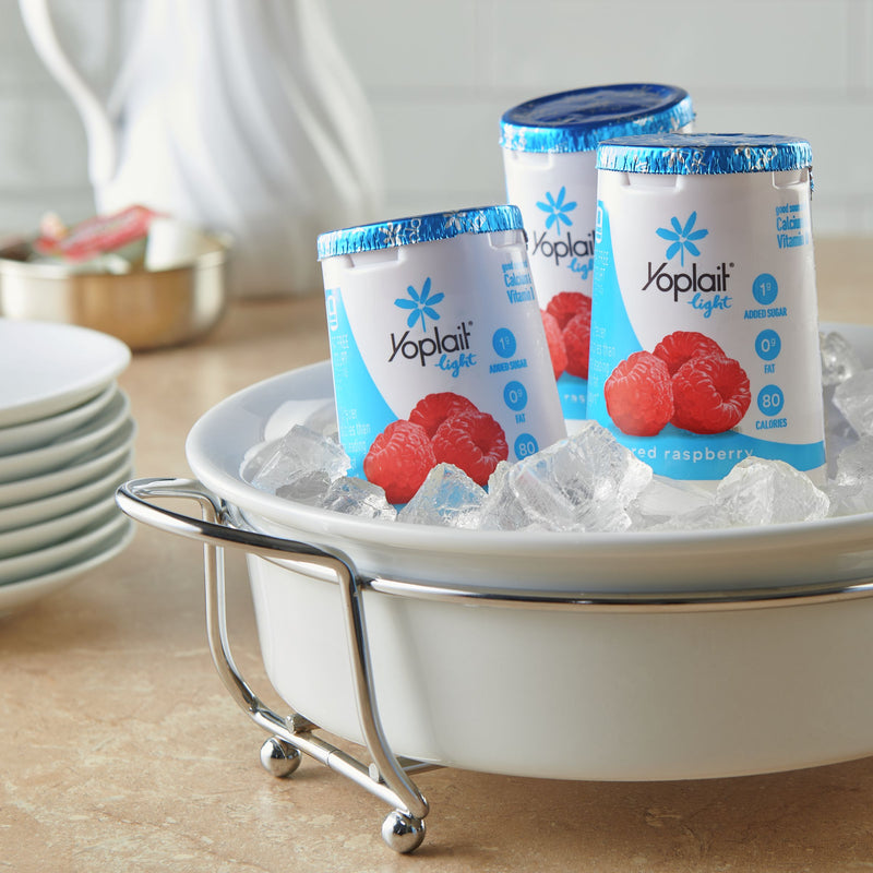 Yoplait® Light Yogurt Single Serve Cup Redraspberry 6 Ounce Size - 12 Per Case.