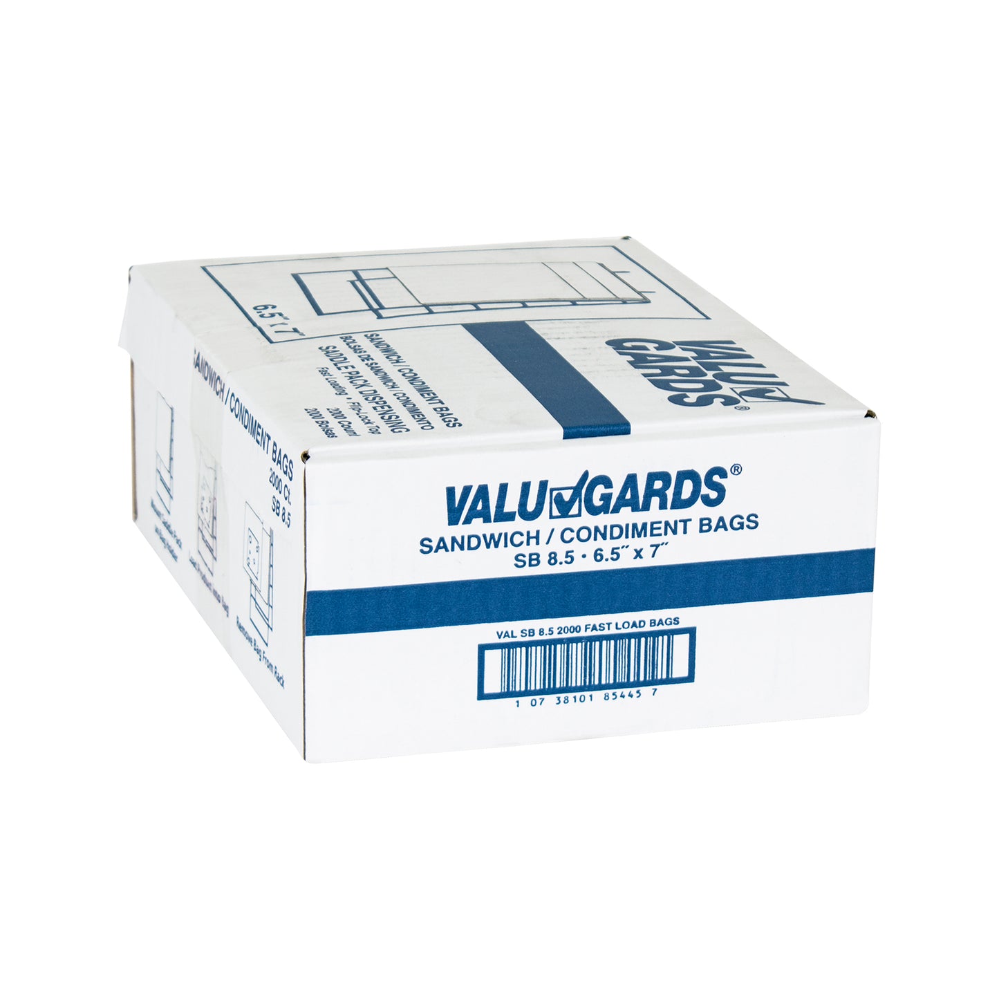 Valugard Embossed Sandwich Bag Sb 2000 Each - 1 Per Case.