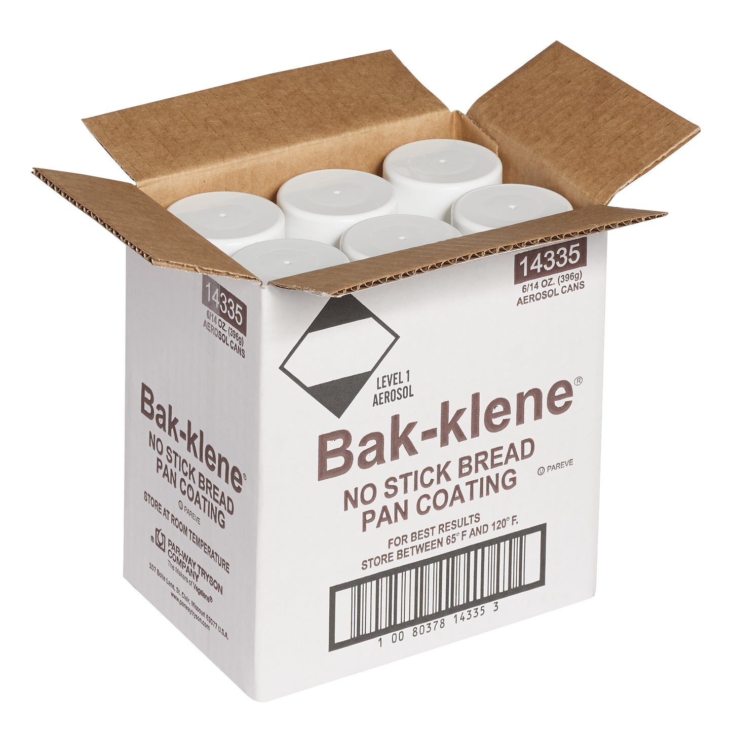 Bak Klene Bread Pan Coating Aerosol 14 Ounce Size - 6 Per Case.