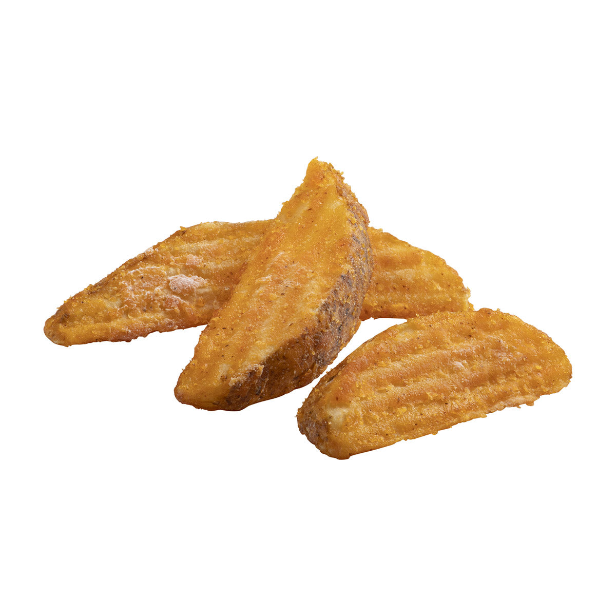 Simplot Seasonedcrisp Cut Savory Batteredwedges Skin On 5 Pound Each - 6 Per Case.