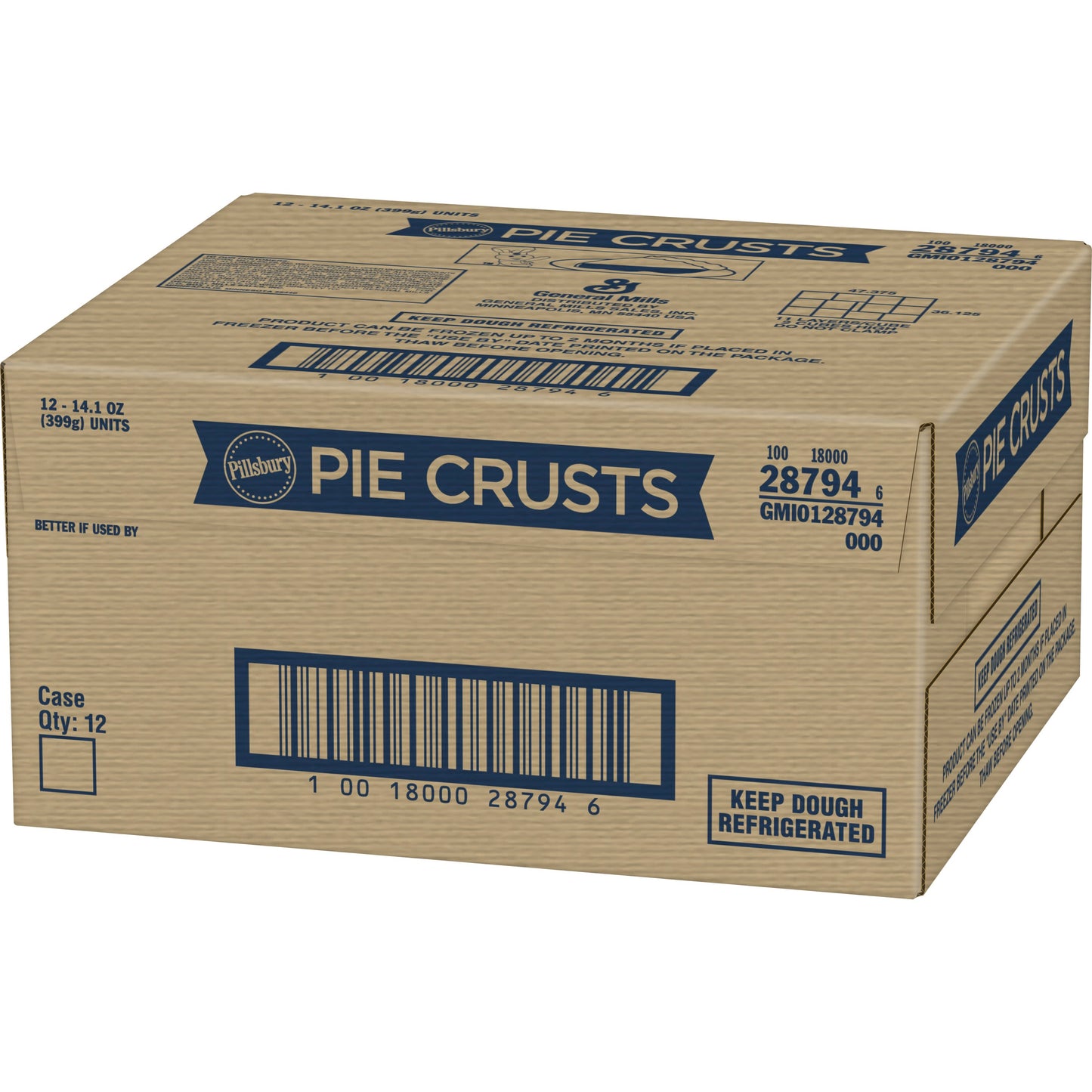 Shell 9" Pastry Pie Unbaked 14.1 Ounce Size - 12 Per Case.