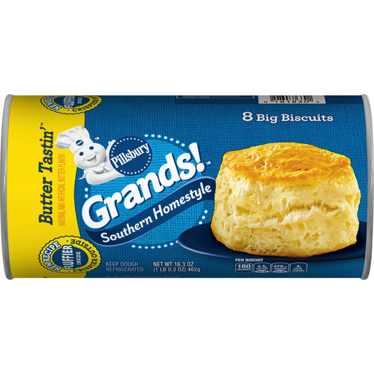 Pillsbury Biscuit Grands Butter Tastin 16.3 Ounce Size - 12 Per Case.