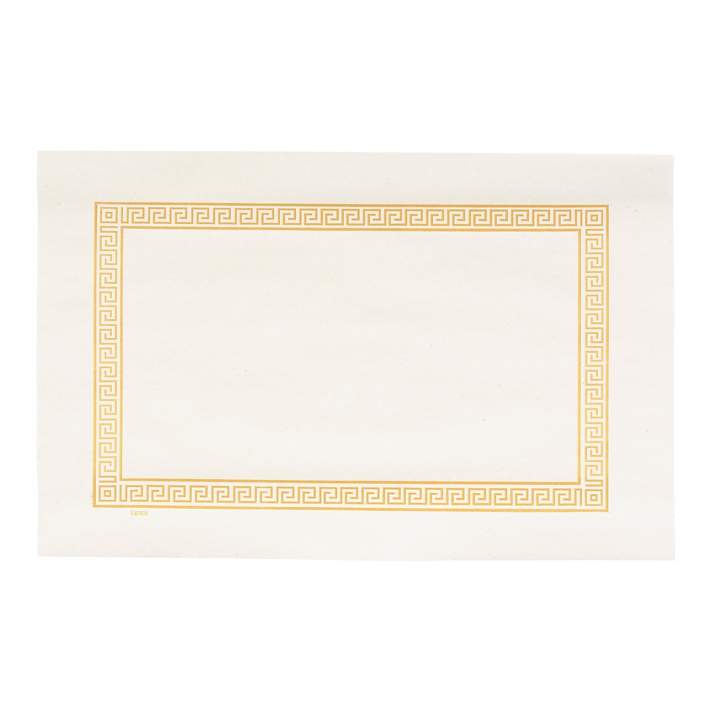 Placemat Greek Key Gold Econo 1000 Each - 1 Per Case.