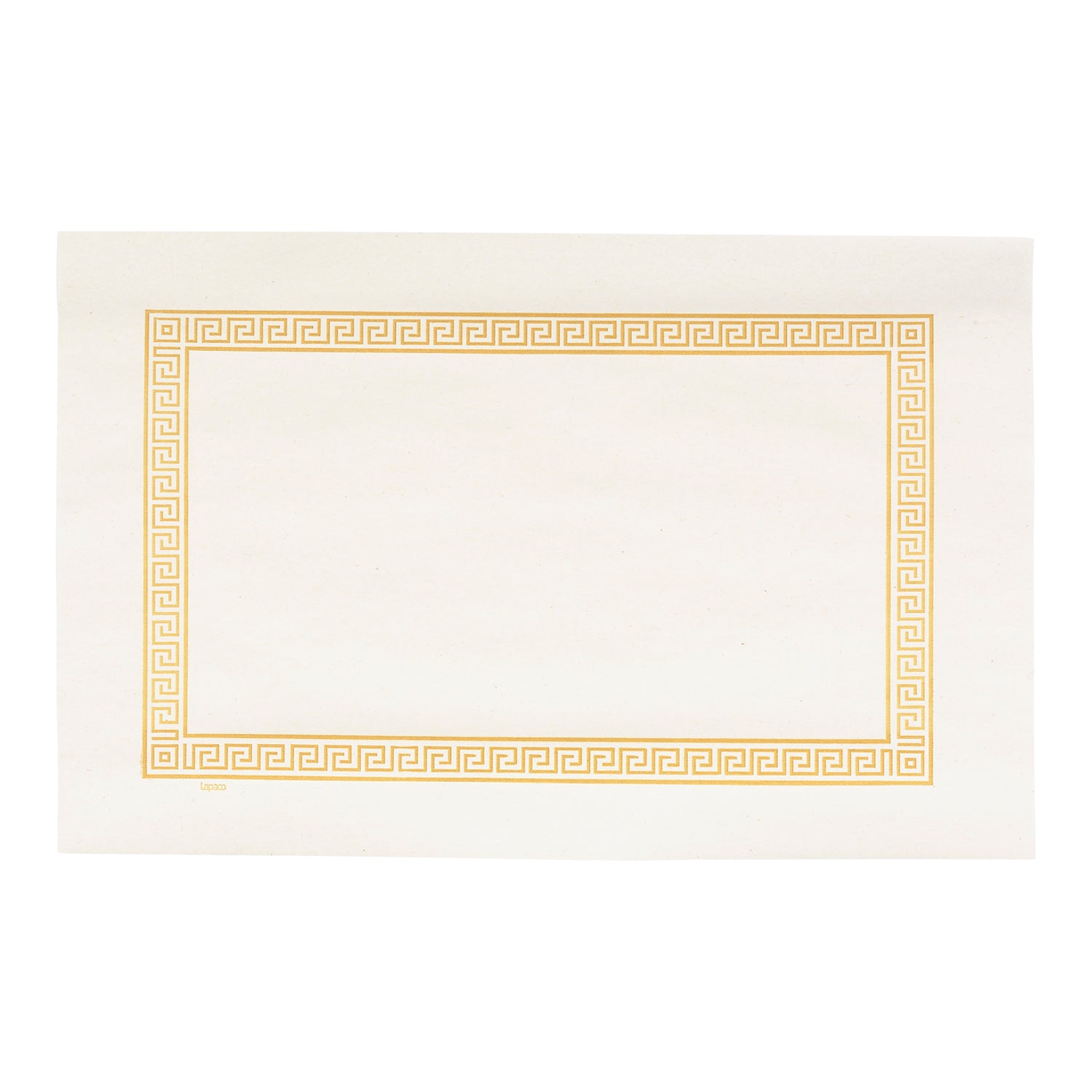 Placemat Greek Key Gold Econo 1000 Each - 1 Per Case.