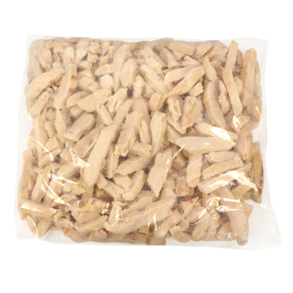 Wayne Farms Fully Cooked Natural Grill Marked Chicken Breast Strips 5 Pound Each - 2 Per Case.