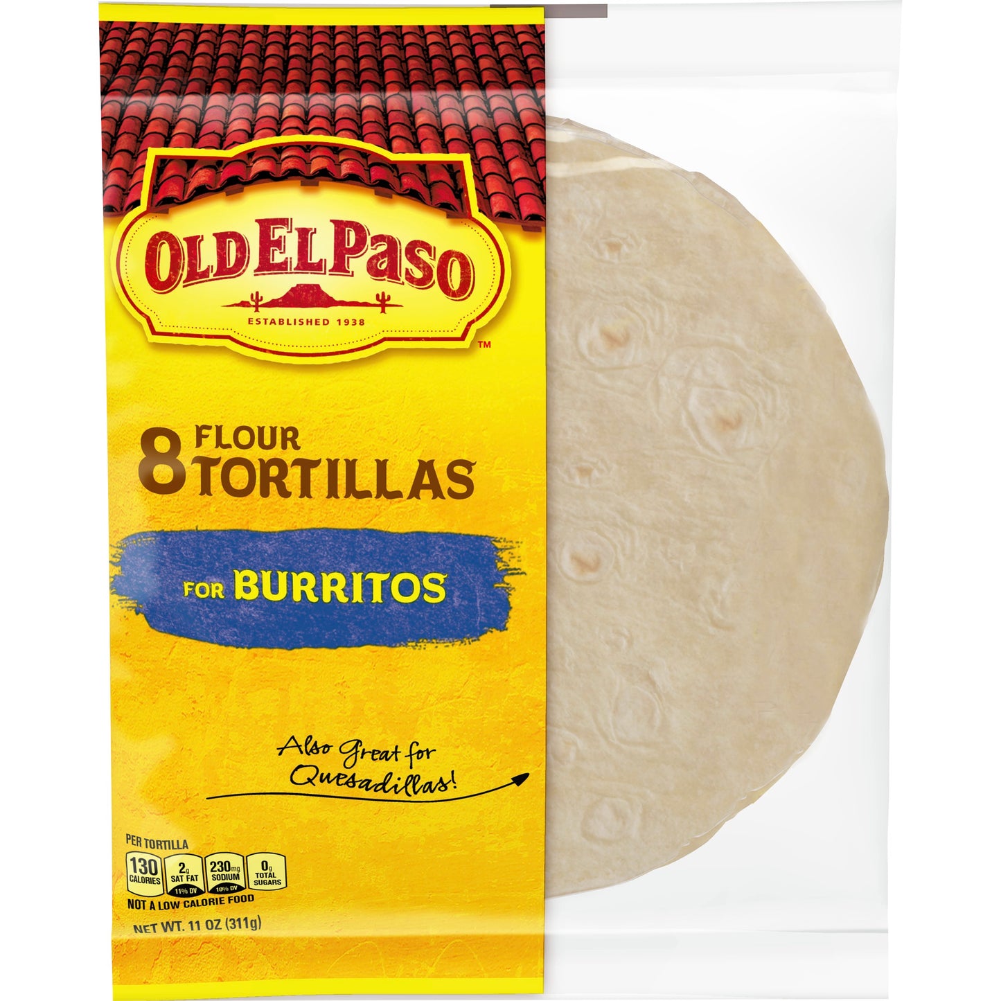 Old El Paso™ Shells Tortilla 8" 11 Ounce Size - 12 Per Case.