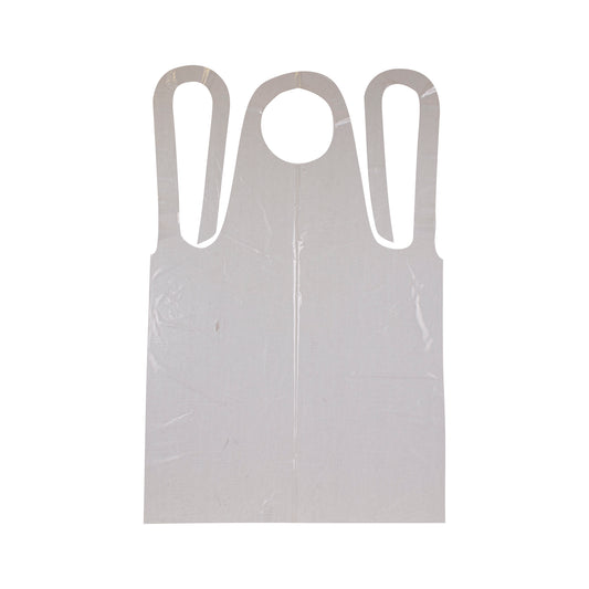 Neatgards Heavy Duty Smooth Clear Poly Apron 100 Each - 1 Per Case.